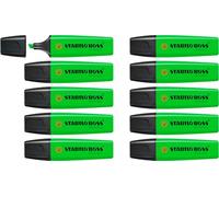 STABILO Surligneurs BOSS ORIGINAL – Lot de 10 fluo – Vert