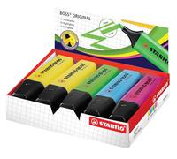 Surligneur STABILO BOSS ORIGINAL - Pack x 10 surligneurs fluo - coloris assortis