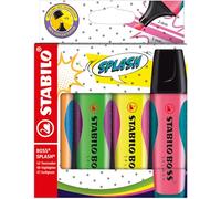 Surligneur STABILO BOSS SPLASH - Etui x 4 surligneurs fluo
