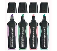 STABILO GREEN BOSS marqueur 4 pièce(s) Pointe biseautée Vert, Menthe, Rose, Violet