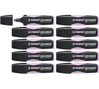 Surligneur STABILO GREEN BOSS Pastel - Lot x 10 surligneurs ecoresponsables - Brume de lilas