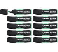 Surligneur STABILO GREEN BOSS Pastel - Lot x 10 surligneurs ecoresponsables - Menthe à l'eau