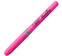 Surligneur stylo BIC Highlighter Grip Pointe biseautée Rose G