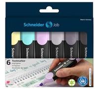 Schneider Schreibgeräte Surligneur Textmarker Job Pastell (grau) Karton-Etui 6 Stück sortiert 115099 1 mm, 5 mm 6 pc(s)