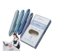 Surligneurs Double Face - Lot De 4 Marqueurs À Encre Fluide, Pointe Agréable Pour Les Yeux, Couleurs Vives Et Éclatantes, Accessoire D'écriture Portable | Design Ergonomique Et Pratique Pour Les Étude