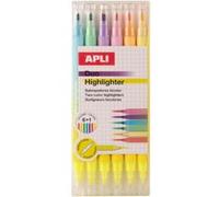 APLI 20552 - Pack Surligneurs Double Pointe Couleurs Assorties