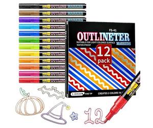 Surligneurs esthétiques - Feutres lumineux de différentes couleurs - Marqueurs colorés pour étudiants, adultes, journal, dessin, notes - Pour adultes, pour souligner, livrer un journal, dessiner