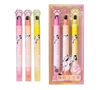 Surligneurs multicolores - Lot de stylos décoratifs multicolores à double extrémité, pour écrire des notes d'étude en douceur, kit d'accessoires de bureau pour étudiants, enseignants