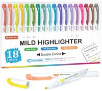 Surligneurs Pastel, 18 Couleurs À Double Pointe, Surligneurs, Couleurs Assorties, Parfaits Pour Le Coloriage, Le Soulignement, Le Surlignage, Le Journal À L'école, Au Bureau, À La Maison[Z831]