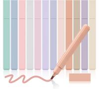 Surligneurs Pastel Evidenziatori Fluo Pastel Highlighter Pen 12 Colori Surligneur Aesthetic Fourniture Scolaire Aesthetic Marker Pastell Für Journaling Note Nehmen Schulbüro Stationäre[Z730]
