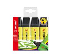 Surligneurs - STABILO BOSS ORIGINAL - Pack de 4 - jaune