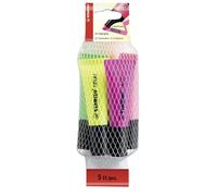 Surligneurs - STABILO NEON - Pack de 5 - jaune, vert, orange, rose, magenta