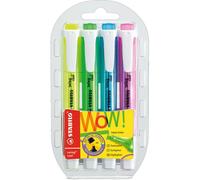Surligneurs - STABILO swing cool - lot de 4 - jaune, vert, bleu, rose