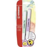 Surligneurs - STABILO Swing Cool Pastel - Menthe et lilas - Lot de 2 surligneurs