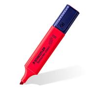 Surligneurs STAEDTLER Textsurfer Classic 364 - Rouge, lot de 10 | Pointe biseautée de 1 à 5 mm, encre à base d'eau - grande réserve d'encre - Réf. 364 C-200