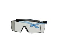 Surlunettes 3M SecureFit 3700, branches bleues, protection des sourcils intégrée, traitement antibuée Scotchgard (K&N), écran gris pour l'intérieur/l'extérieur, SF3707XSGAF-BLU-EU x20 morceau