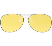 infactory Surlunettes à clip pour conduite nocturne - Aviateur