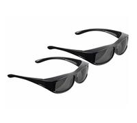 Surlunettes de soleil - PEARL - Lot de 2 - Polarisantes - Protection UV 380 - Style Sportif