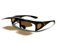 SURLUNETTES DE Soleil POLARISANTES FLIP UP POLARISEES RELEVABLES CLIP VERRES POLARISÉS FLIP UP PZ-BAR605 (monture camouflage verres marron)