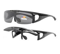 Surlunettes de soleil Repliables polarisantes Noir Confort Vysha - Taille unique - Noir