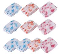 Surluoen 10 PièCes Bonnet de Douche éTanche Point Bain Couverture de Cheveux éLastique Chapeau de Bain Bonnet de Bain pour les Femmes Salle de Bain Chapeau de Douche RéUtilisable