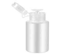 Surluoen 150ml Art d'Ongle Maquillage Plastique Polissage Pompe Distributrice Bouteille Remover Blanc