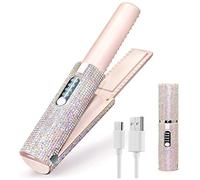 Surluoen 2-En-1 Électrique USB Brosse à Lisser Les Cheveux Multifonctionnel Peigne Lissant Styler Cheveux Bigoudi
