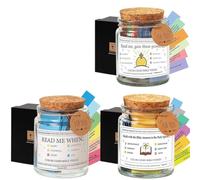 Surluoen 3 Pièces Le Pot D' Versets Bibliques Versets Bibliques dans Un Pot Pot de Prière en Verre Pot de Prière comme Indiqué Pot Biblique Versets Bibliques pour Les Émotions