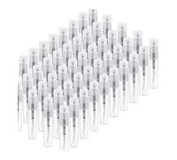 Surluoen 50 PièCes SéRies Atomiseur de Parfum Jetable, Flacon PulvéRisateur en Plastique Transparent Flacon PulvéRisateur de Parfum Portable - 3Ml