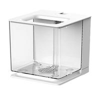 Surluoen Aquarium L' Aquarium Facile à Changer l'eau en Acrylique Plastique Autonettoyant Aquarium (Blanc)