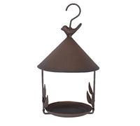 Surluoen Bird Feeder Bird Outdoor Iron Coupe-Vent Suspendu Coupe-Vent Suspendu Style pour Divers Oiseaux de Compagnie Fournitures de Nourriture