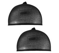Surluoen Chapeau De Perruque De Luxe Filet À Cheveux Pour Tisser 2 Pièces/Pack Cheveux Filets Extensible Capuchon De Perruque Pour Faire Des Perruques Taille Libre (Noir)