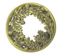 Surluoen Couvercle de Bougies Parfumées pour Bougies en Pot, Aide à Fondre Uniformément Les Bougies en Forme de Feuilles, Cadeaux pour Femmes, 7,8 Cm, Bronze