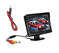 Surluoen DC 9 V-24 V 4,3 Pouces Kit de Moniteur de Recul de Voiture TFT LCD Caméra de Recul de Voiture Moniteur de Système de Stationnement de Recul sans Caméra