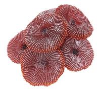 Surluoen Decoration Artificielle de Reservoir de Poissons d'aquarium Ornement de Plantes de mer de Corail en oilicone Non Toxique Rouge