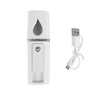 Surluoen Extensions de Cils D'Atomisation de Vaporisateur Nano Mister Mini Portable avec Miroir Blanc