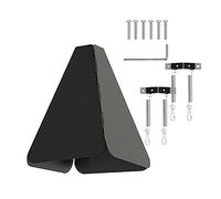 Surluoen Flapper D'Écureuil Pliable à Suspendre Déflecteur D'Écureuil Noir Enroulé Autour des à L'Épreuve des Écureuils Décor de Jardin Extérieur