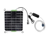Surluoen OxygéNateur D'éNergie Solaire de Pompe à Air D'Aquarium de 20W pour la Pompe à OxygèNe de RéServoir de Poissons USB Chargeant la Pompe à Eau D'éTang