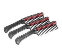 Surluoen Paquet de 3 Peigne à Cheveux, Rouleau à Peigne, Peigne à Rouleau DéMêLant Peigne à Rouleau IntéGré, Peigne Anti-éPissage pour Teinture Capillaire Salon de Coiffure