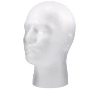 Surluoen Perruque Homme Affichage Cosmetologie Mannequin Support Modele Mousse Blanc