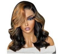 Surluoen Perruque Lace Front Wig Lisse Pré-Tirée, Sans Colle, Prête à Porter, Cheveux Lisses