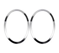 Surluoen pour F55 F56 F57 03-18 Chrome Gauche Droite Phares Cadre Phare Sourcil Anneau Couverture Garniture Remplacement