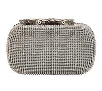 Surluoen Sac de Soiree Unique de Fermoir en Argent de Diamant Cristal, Pochette de la Fete Nuptiale ou de Prom