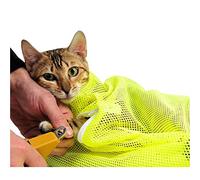 Surluoen Sac de Toilette de toilettage de Chat d'animal familier, Sac de de Polyester de retenue mordante de Rayure pour la Douche, l'oreille de Nettoyage l'alimentation de medecine