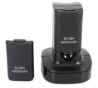 Surluoen Station D'Accueil A Double Chargeur Avec 2Pcs 4800Mah Batterie Rechargeable Led De Charge Pour Le Controleur Prise Eu