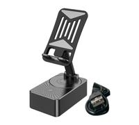 Surluoen Support de Téléphone Portable 3 en 1 Support de Téléphone Portable Pliable Portable avec Haut-Parleur Bluetooth Chargement de Téléphone Portable
