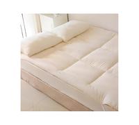 Surmatelas 100 % coton épais et moelleux avec 4 sangles élastiques - Doux comme un nuage - Design ventilé et confortable pour dormir (grand lit, 150 x 200 cm)