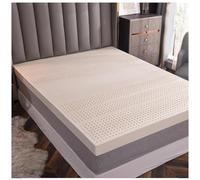 Surmatelas 100 % latex naturel 7,6 cm 7 zones de soutien pour le dos et les articulations - Ne se déforme pas - King Size - 180 x 200 cm - Confort écologique
