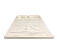 Surmatelas 100 % latex naturel - Coussin de lit respirant et confortable pour soulager les douleurs dorsales, 2,5 cm d'épaisseur, type plat, 80 x 160 x 2,5 cm, solution de sommeil respectueuse de