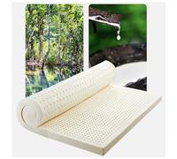 Surmatelas 100 % latex naturel de 7,5 cm d'épaisseur, respirant, confortable, durable, anti-pliage, parfait pour les lits de 120 x 180 cm, solution de sommeil respectueuse de l'environnement